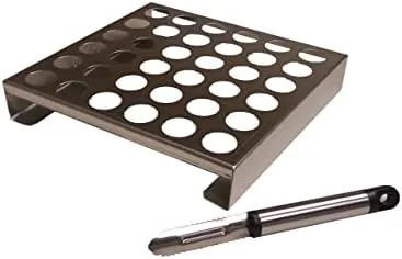 king kooker 36jr 36 hole stainless steel jalapeño rack with corer